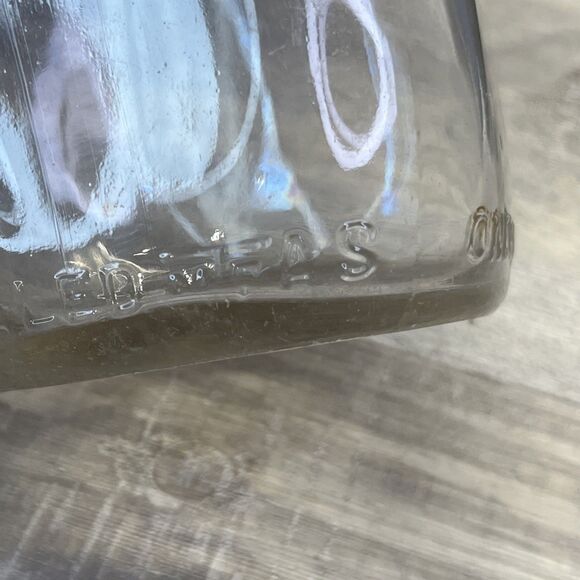 USA Clear Glass One Quart Milk Bottle Avalon Dairies Dairy Container Jar Vintage - Picture 9 of 11